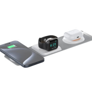 Bix BXMW6 3in1 Manyetik Kablosuz Şarj Cihazı (IPhone/Apple Watch/AirPods Uyumlu) - Beyaz