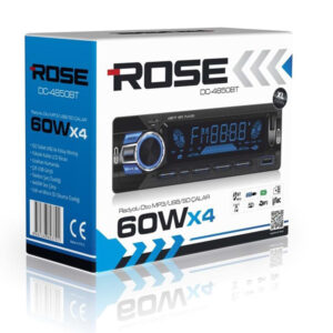 Rose DC-4850BT 60W X 4 Bluetooth, TF Card, Aux, USB, Oto Teyp