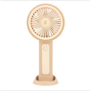 Feny FN-F25 Krem / Sarı Minifan Ultra Sessiz Şarjlı Taşınabilir Stantlı Mini El Fanı