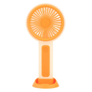 Feny FN-F25 Krem / Turuncu Minifan Ultra Sessiz Şarjlı Taşınabilir Stantlı Mini El Fanı