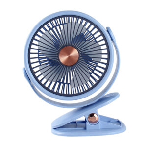Feny FN-F70 Mavi Ultra Sessiz Kancalı 360° 6¨ Şarjlı Fan
