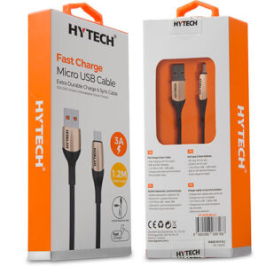 Hytech HY-X250 3A Micro Usb 1,2m Gold Data + Sarj Kablosu