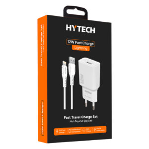 Hytech HY-XT50L 12W 5V 2.4A iPhone White Cable + Home Charger Adapter