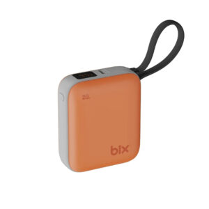 Bix PB119 10000mAh PD 20W Hızlı Şarj Cihazı Dijital Göstergeli Mini Powerbank - Turuncu