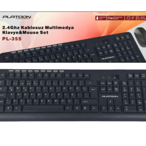 Platoon PL-355 2.4Ghz Kablosuz Multimedya Klavye Mouse Set
