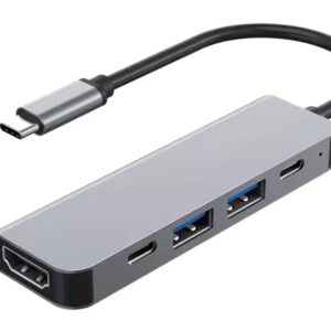 Platoon PL-5560 4K Type-C 5in1 Şarj,HDMI Ve USB Çoğaltıcı Adaptör Çevirici