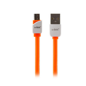 S-Link SLP-506 Micro Usb Akıllı Telefonlar 1m Hızlı Şarj Turuncu Data + Şarj Kablosu