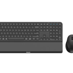 Philips SPT6607B Dual Mod 2.4GHz + 2 Kanallı Bluetooth Türkçe Q Klavye & Mouse Set Siyah