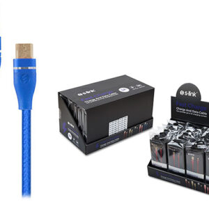 S-Link Swapp SW-C540 1M 3A Micro Usb Lacivert Şarj Kablosu
