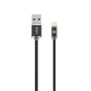 S-Link Swapp SW-C603 1m 2A iPhone Lightning Black Charging Cable