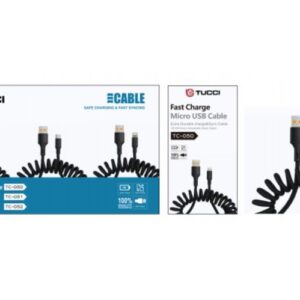 Tucci TC-050 Spiralli Micro USB Şarj Kablosu