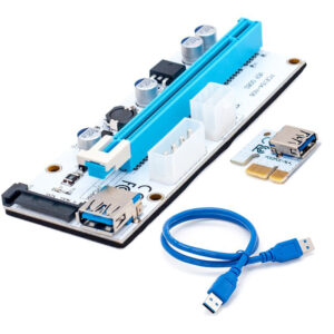 Teknopeak TPC-EX110 PCI-E 1x To 16xSata 6 Pin Riser Ekran Kartı Yükseltici