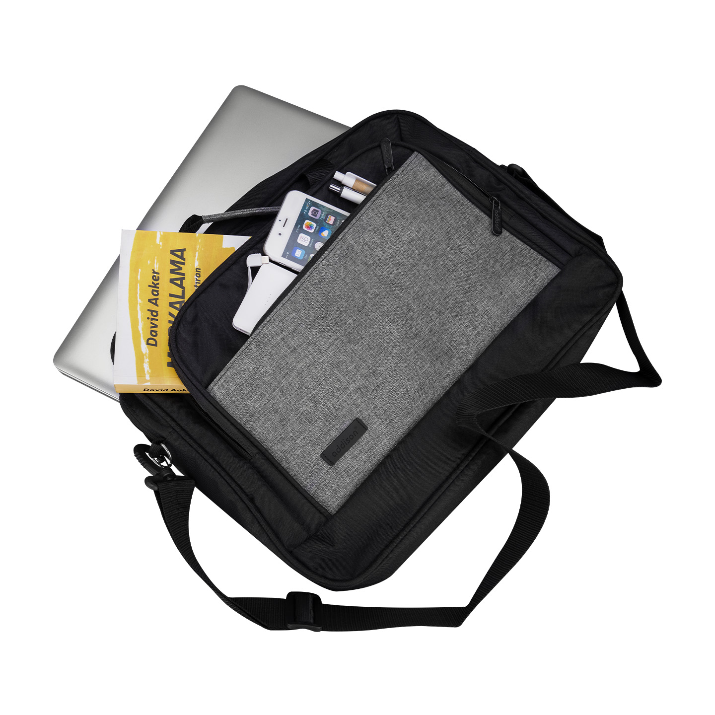 Addison 300803 15.6 Siyah/Gri Bold Bilgisayar Netbook Çantası