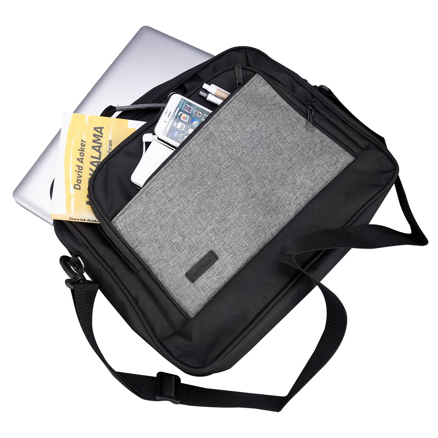 Addison 300803 15.6 Siyah/Gri Bold Bilgisayar Netbook Çantası