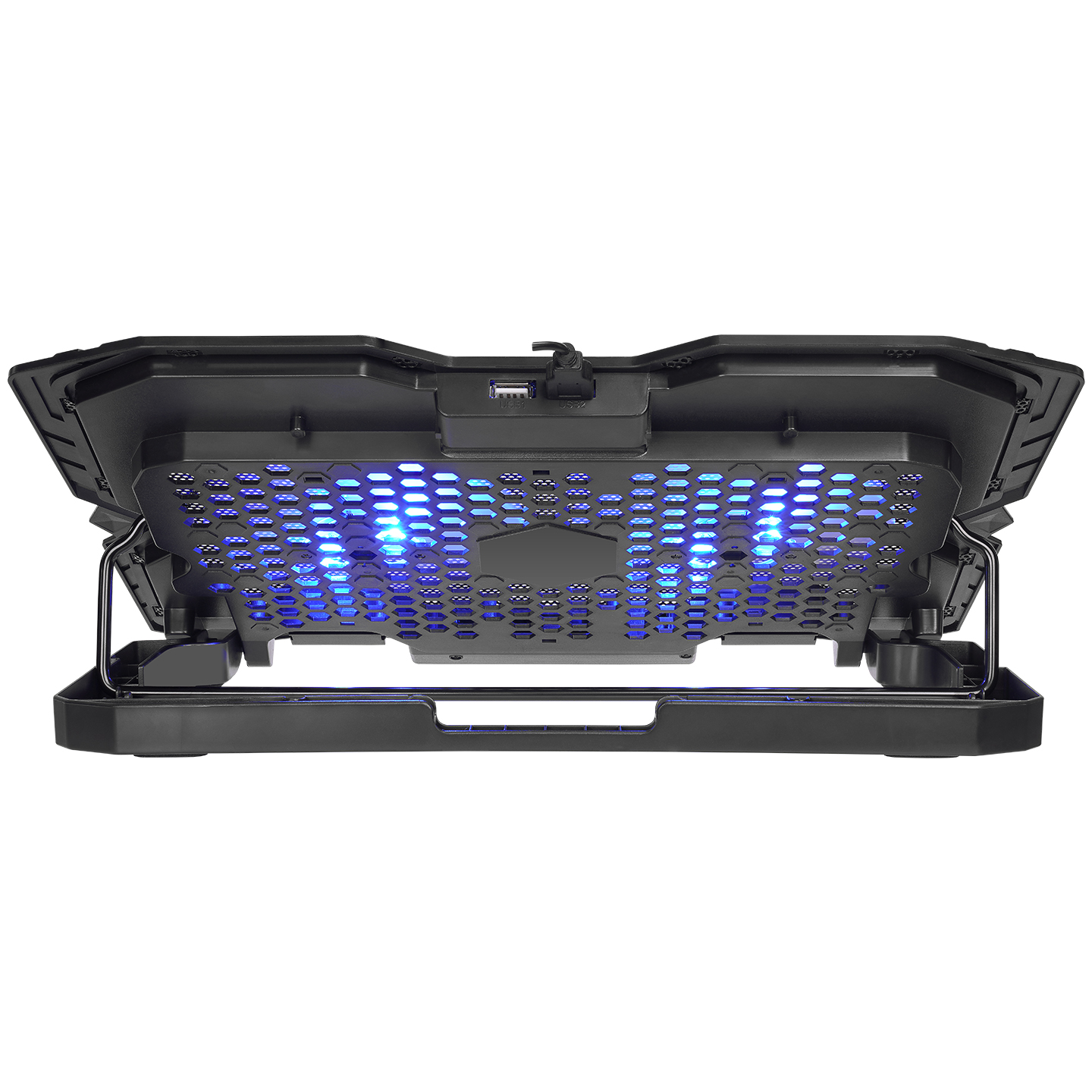 Addison AD-S1 Storm Mavi Led Işıklı 2 Fanlı 2 Usb Dc 5V 125*125*20mm Notebook Soğutucu Stand