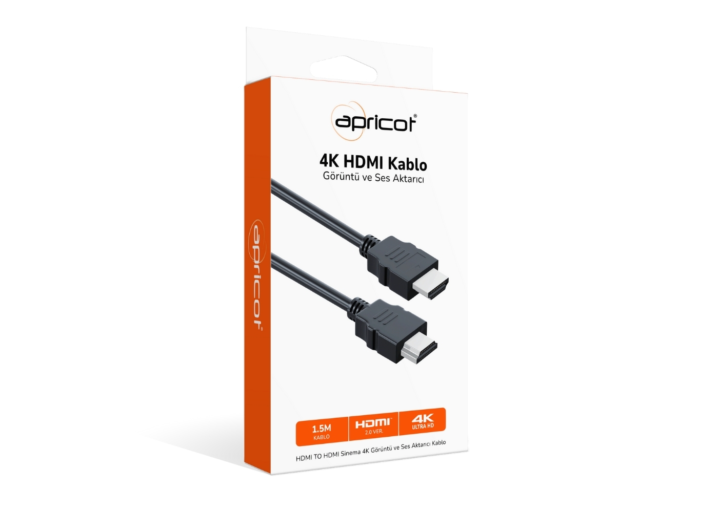 Apricot AP-HDP1.5 HDMI To HDMI 1.5 Metre 4K Kutulu HDMI Kablo