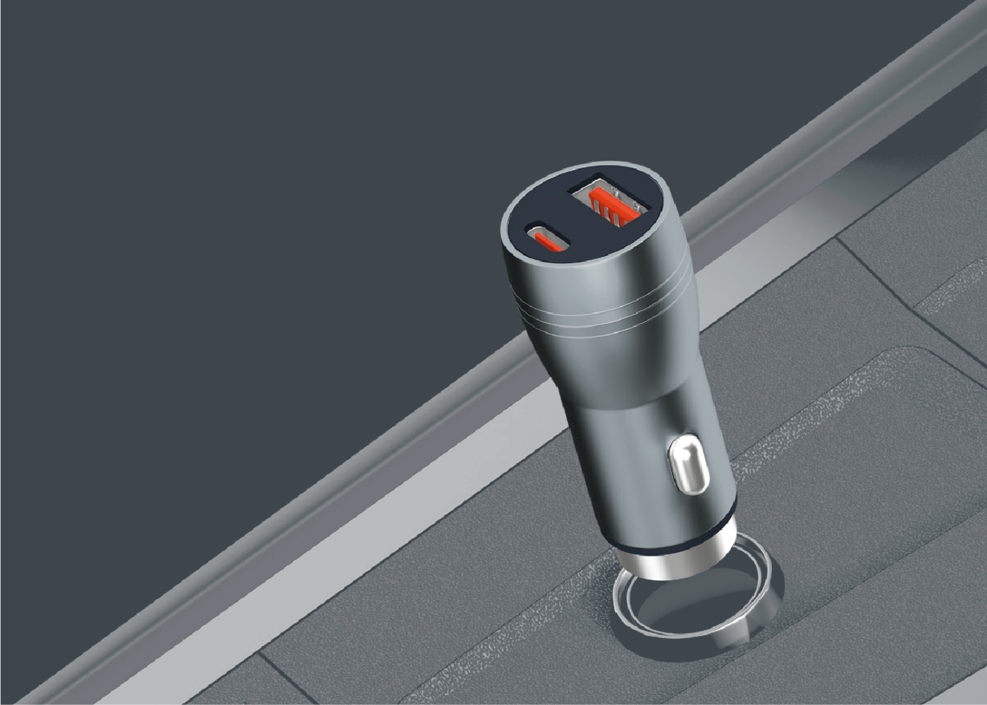 Apricot APC-CC60 40W PD Type-C & USB-A Çift Portlu Hızlı Şarj Özellikli Araç İçi Şarj Cihazı
