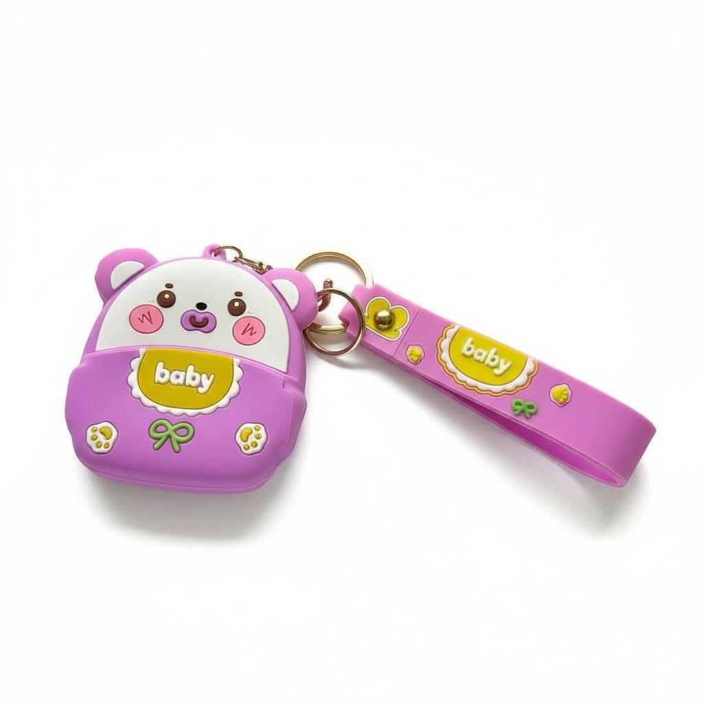 Baby Ayıcık Silikon Anahtarlık Cüzdan 7*8 Cm