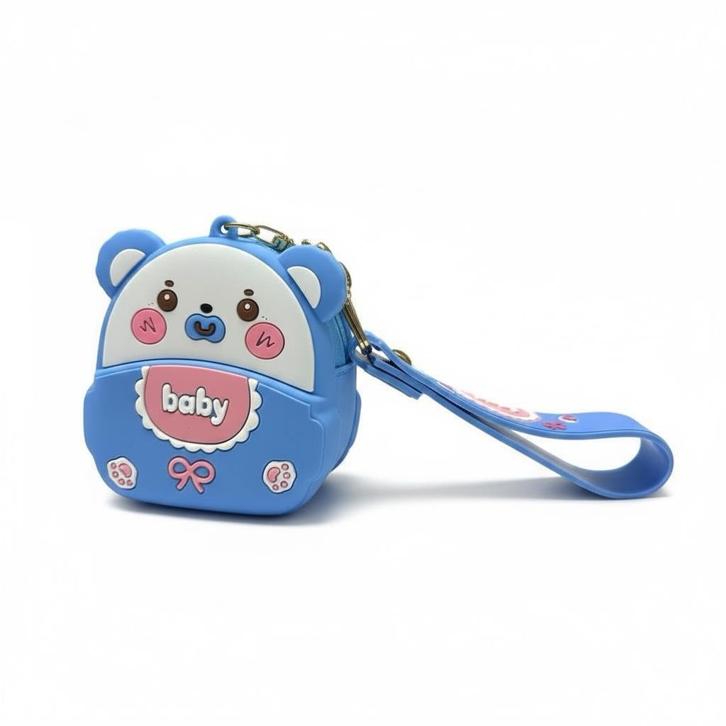 Baby Ayıcık Silikon Anahtarlık Cüzdan 7*8 Cm