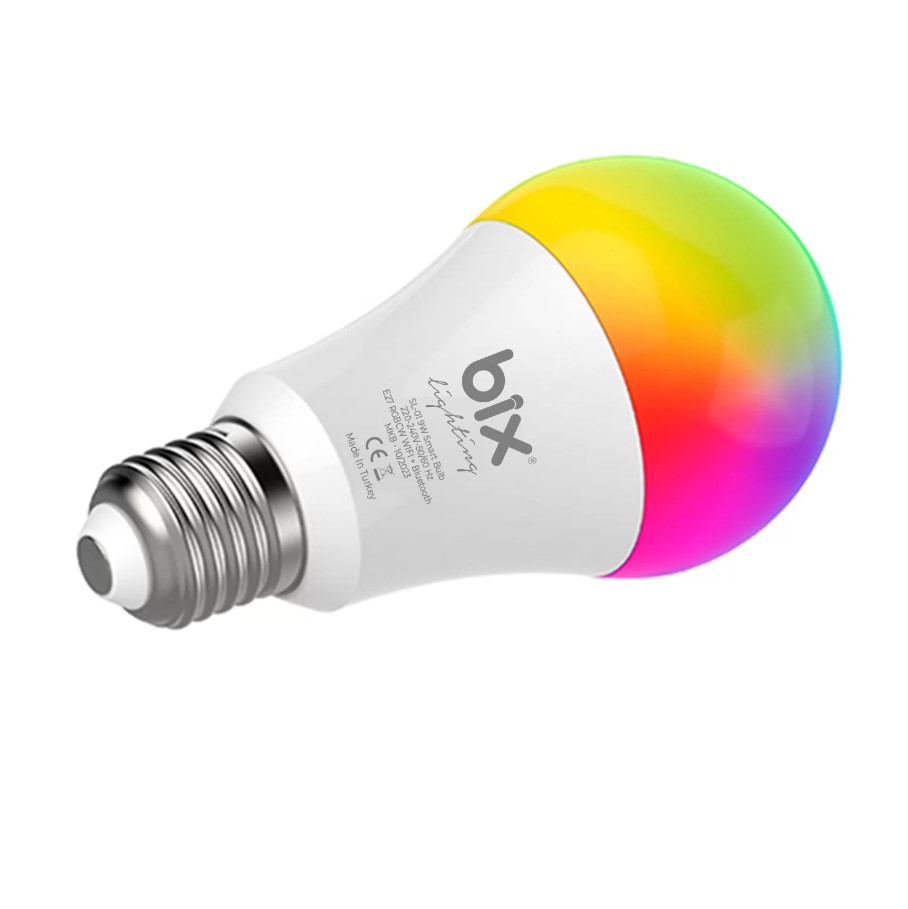 Bix SL-02 Aura 11W Çok Renkli RGB WiFi-Bluetooth Uzaktan Kontrollü Akıllı Ampul