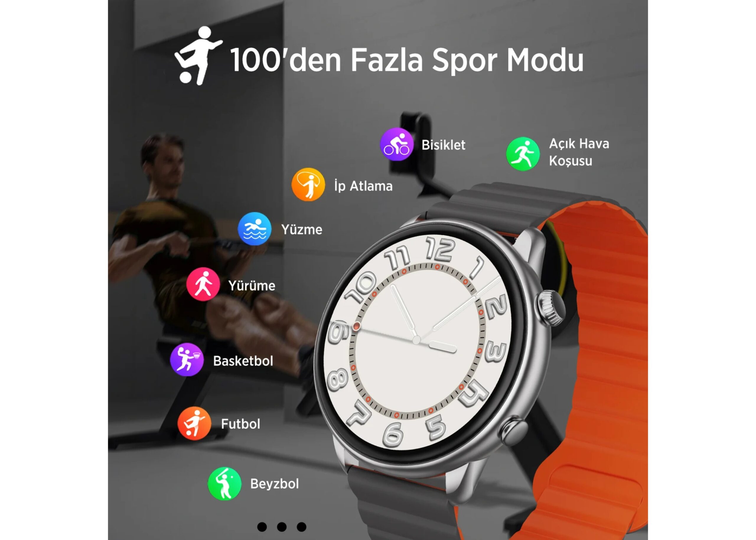 Bix SW02AI 1.43” Amoled Ekran, Bluetooth 5.2 Telefon Görüşme ve ChatGPT Destekli IP68 Suya Dayanıklı Sağlık Takibi Tansi