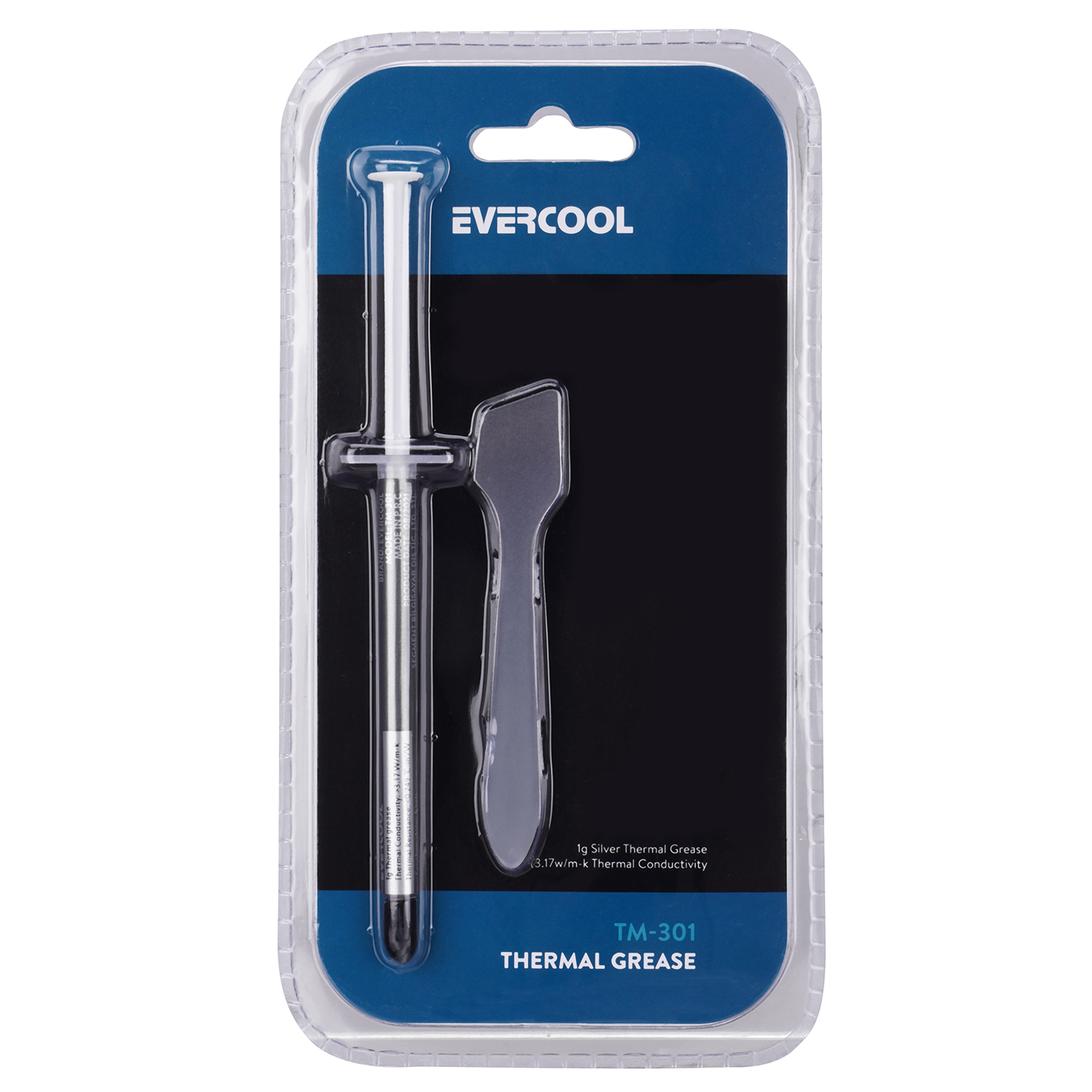 Evercool TM-301 1g 3.17w/M.K Gümüş Slim Tüp Termal Macun
