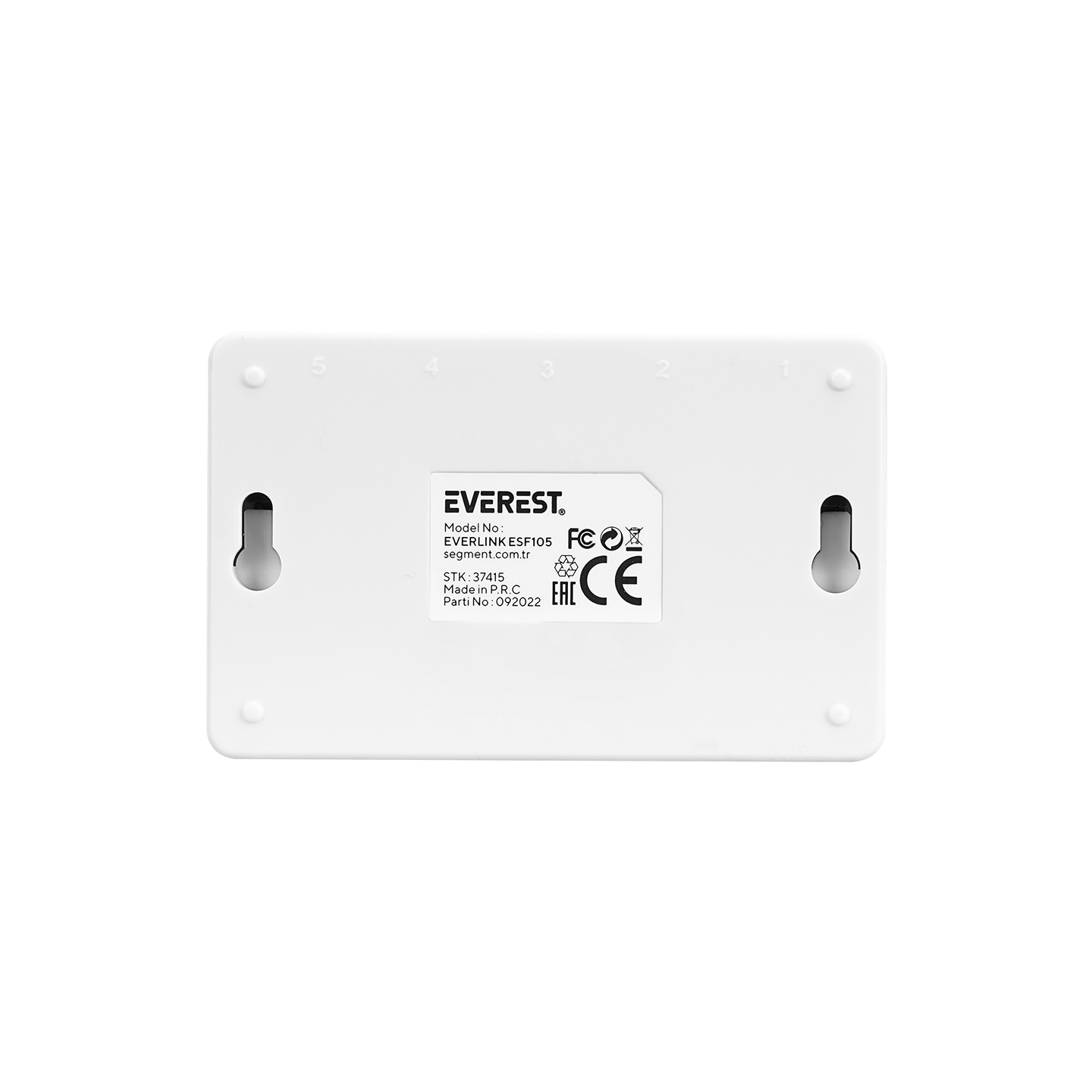 Everest Everlink ESF105 5 Port 10/100Mbps RTL8305 Chipset Fast Ethernet Masaüstü Switch Hub