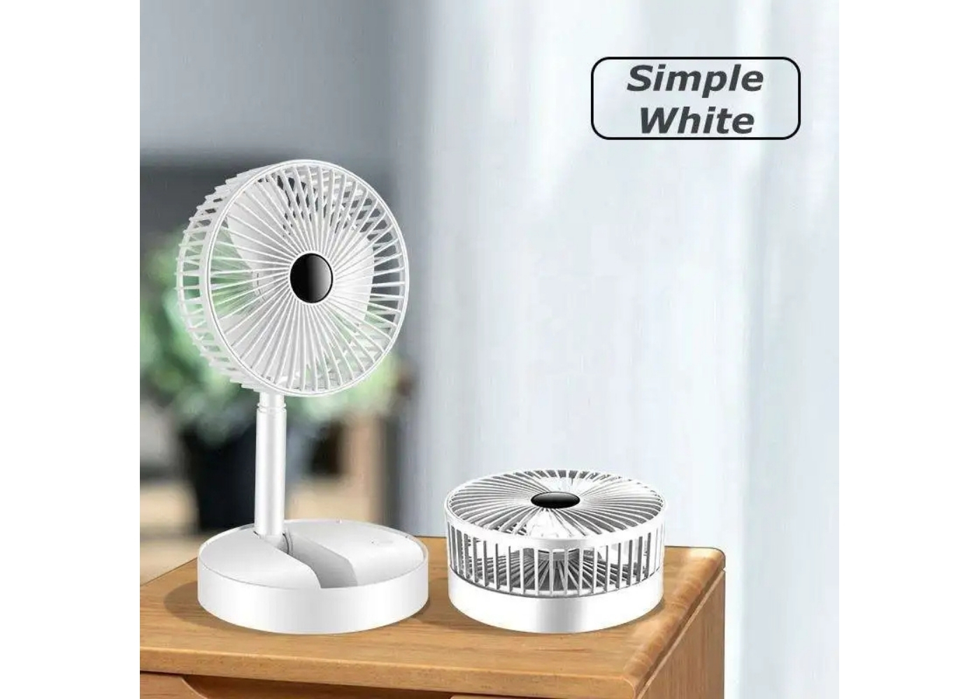 F16 Şarjlı Katlanır Karışık Renk 3 Kademeli Taşınabilir Masaüstü Usb Fan