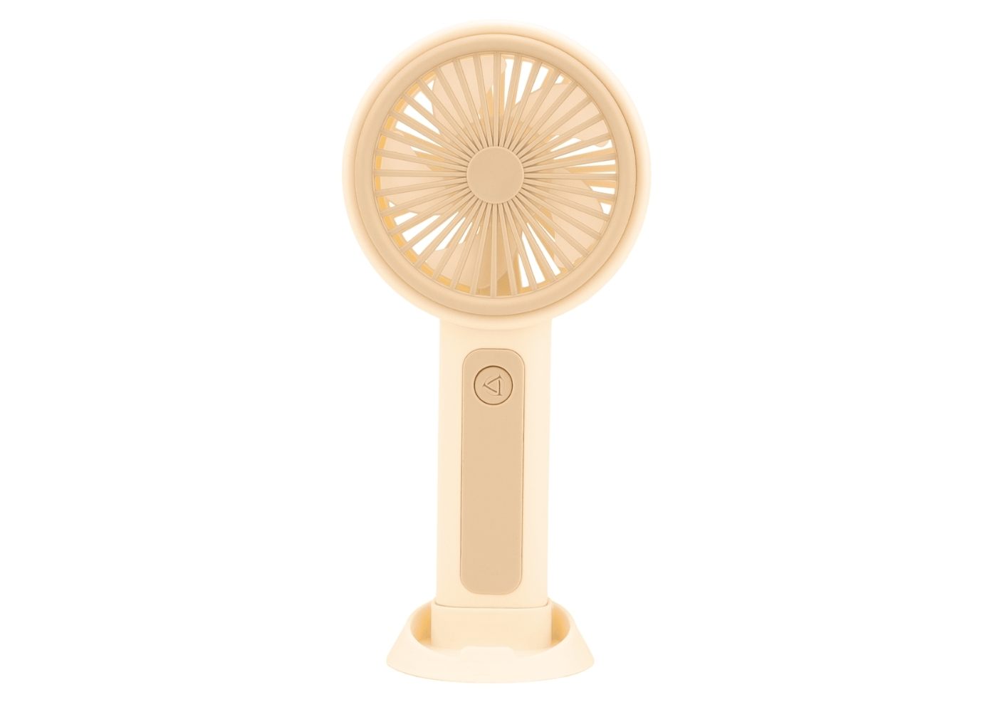Feny FN-F25 Krem / Sarı Minifan Ultra Sessiz Şarjlı Taşınabilir Stantlı Mini El Fanı