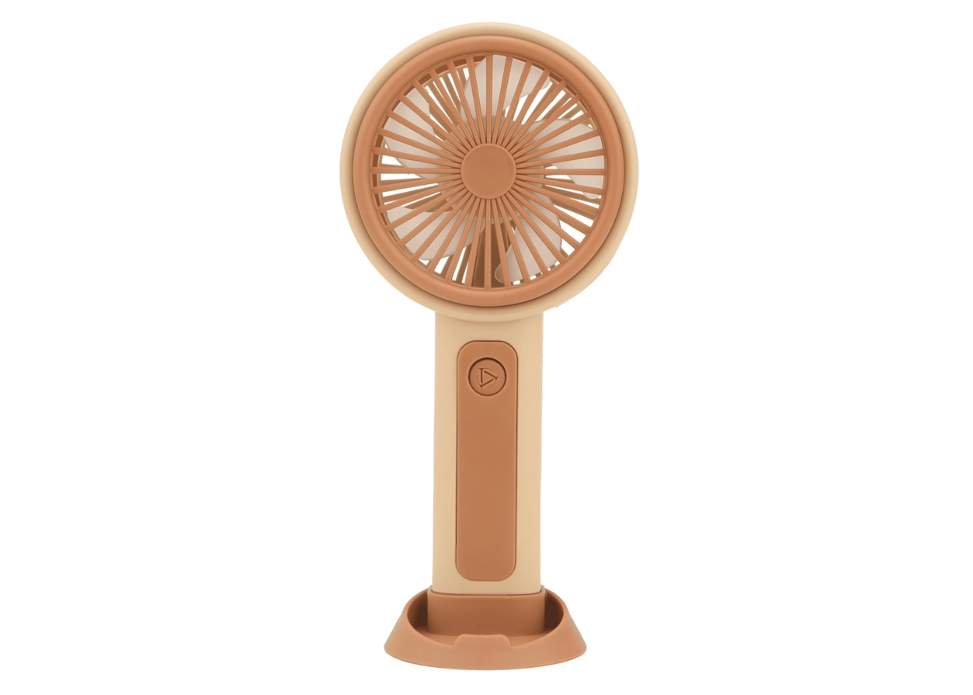 Feny FN-F25 Krem / Turuncu Minifan Ultra Sessiz Şarjlı Taşınabilir Stantlı Mini El Fanı