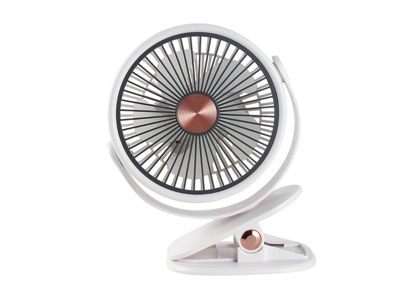 Feny FN-F70 Yeşil Ultra Sessiz Kancalı 360° 6¨ Şarjlı Fan