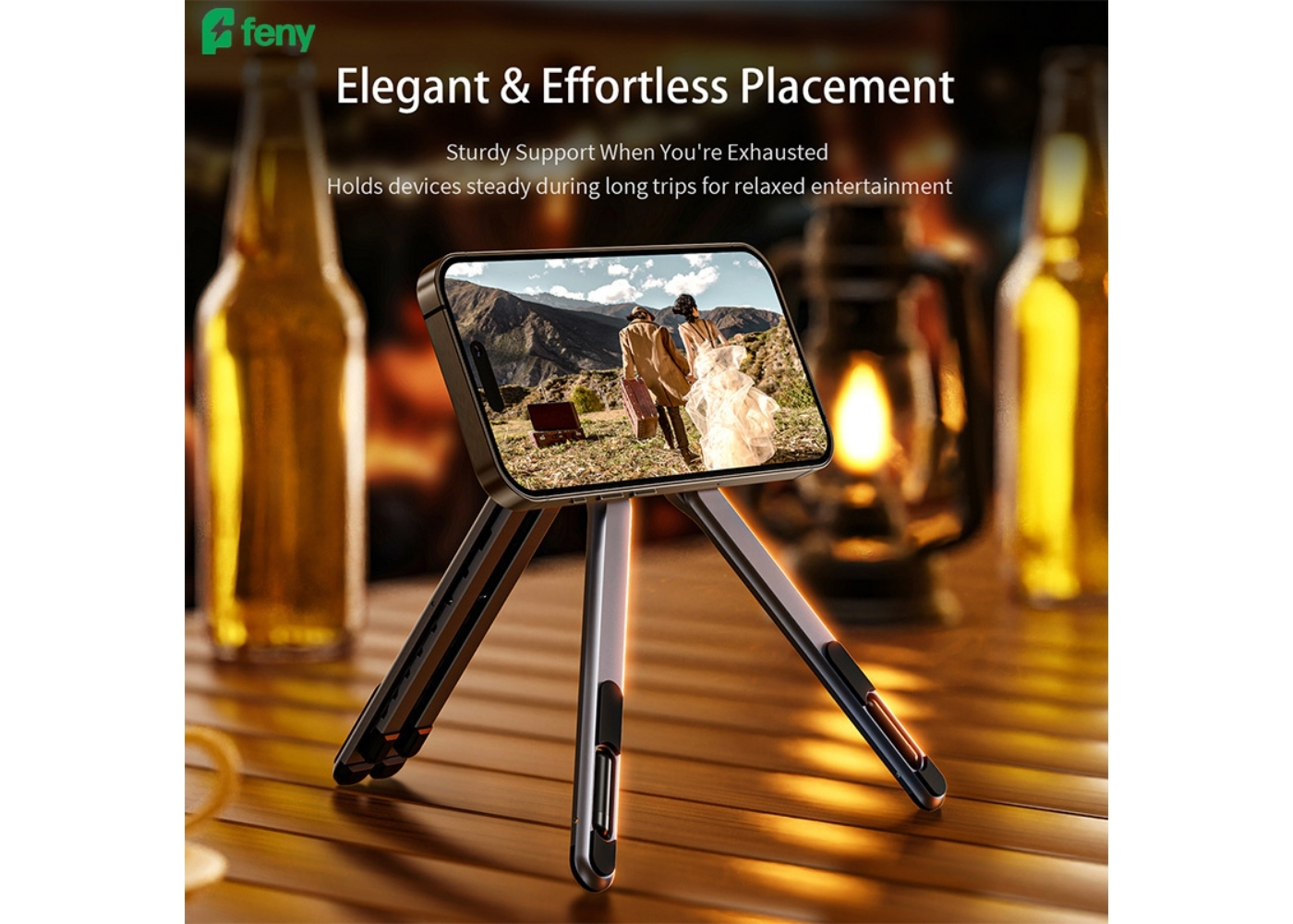 Feny FN-MS10 Magstone 360° Dönebilen Ayarlanabilir Kademeli 3in1 Magsafe Laptop Stand
