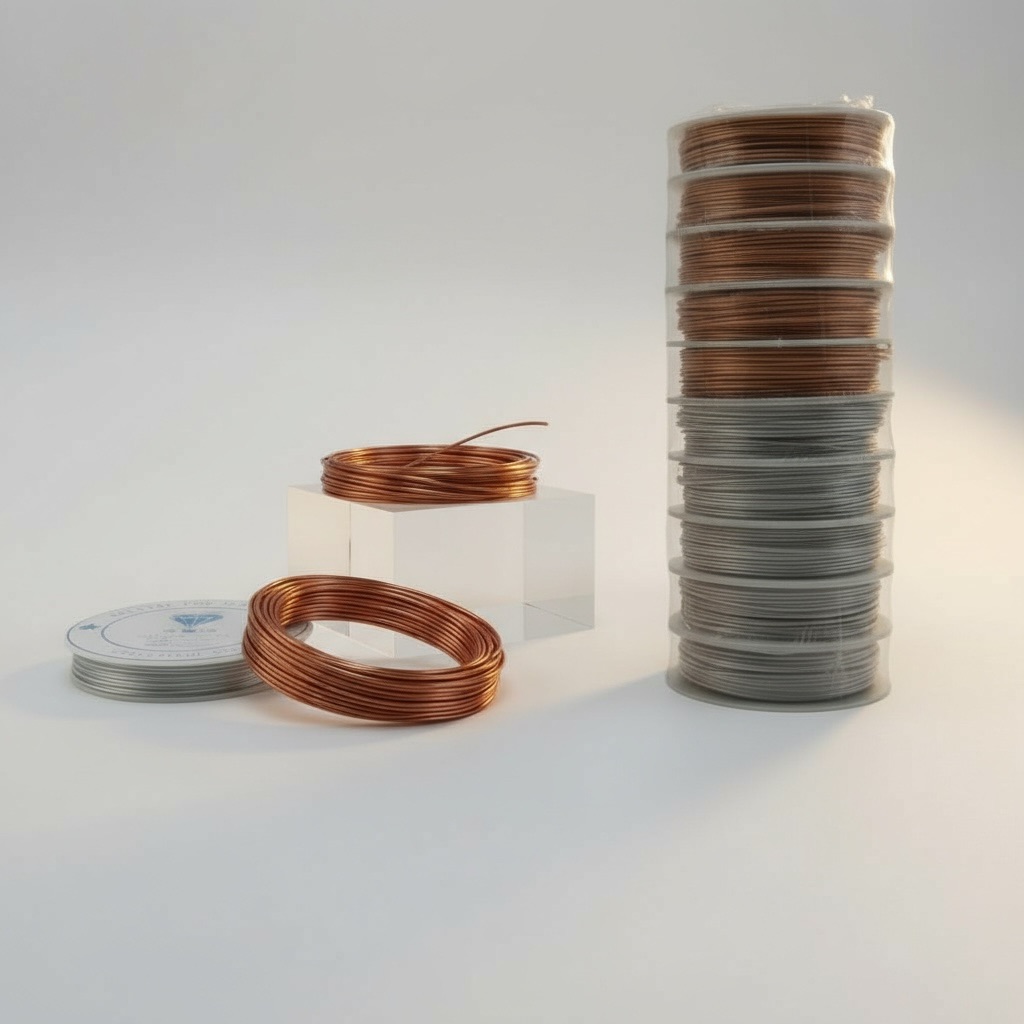 Gümüş-Bakır Bakır Tel 10 Mm * 5 Metre Makara Model 10 Adet