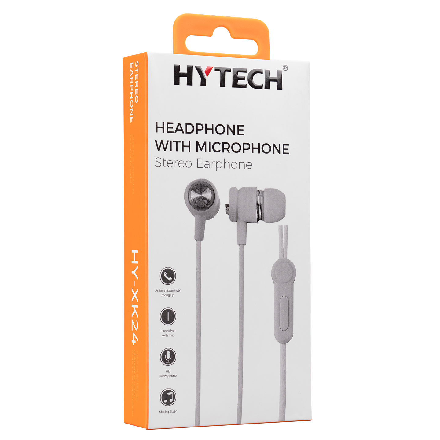 Hytech HY-XK24 Mobil Telefon Uyumlu Kulak Içi Beyaz/Gümüş Mikrofonlu Kulaklık
