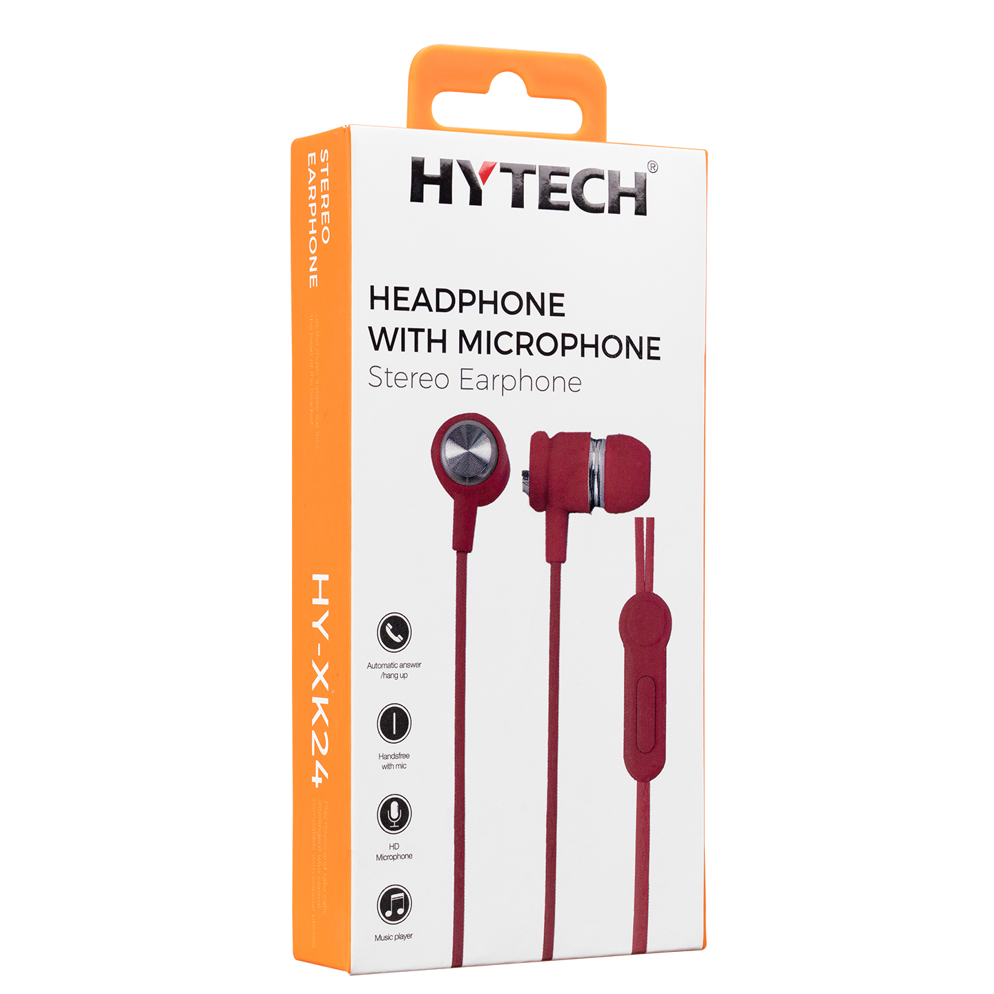 Hytech HY-XK24 Mobil Telefon Uyumlu Kulak Içi Kırmızı/Gümüş Mikrofonlu Kulaklık
