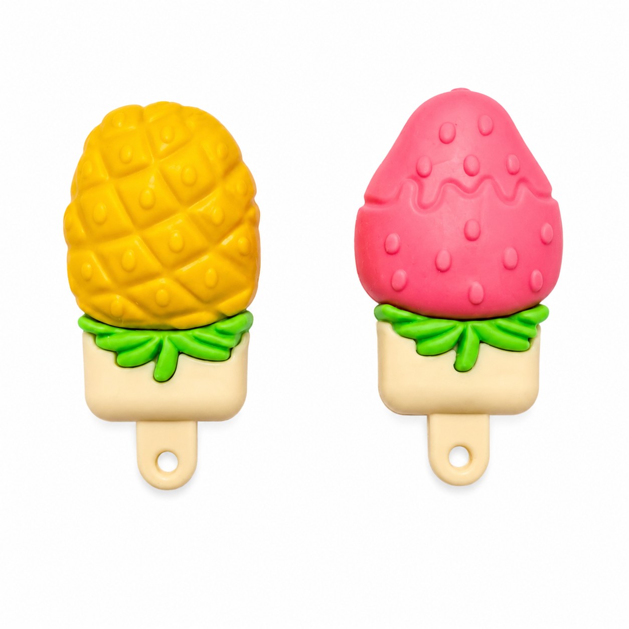 Ice Cream Renkli Çift Model Kartelalı Silgi