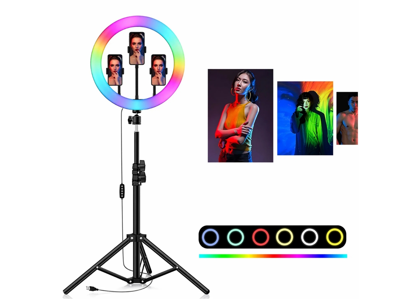 Katjmer MJ56 22inç RGB Ring Light