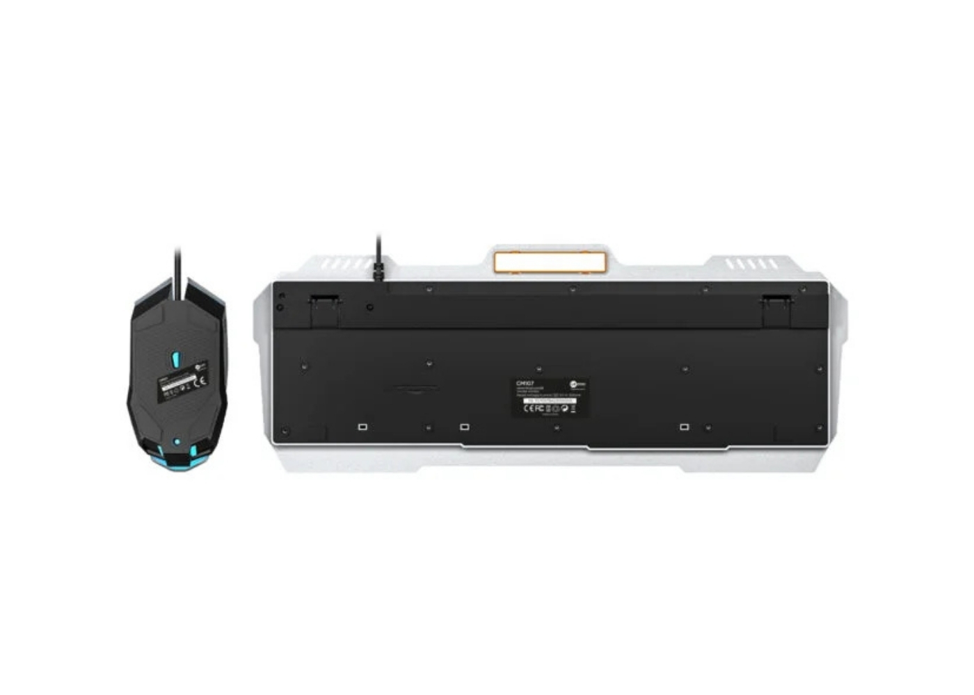 Lecoo CM107 USB Kablolu Rainbow Aydınlatmalı Türkçe Q Oyuncu Klavye & Mouse Seti Siyah