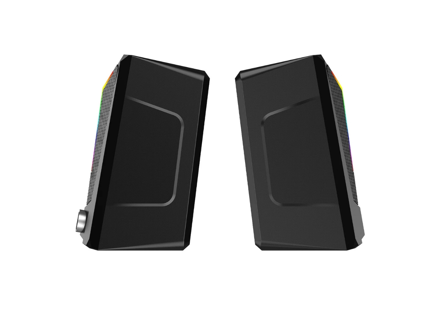 Lecoo DS104 Kablolu USB + 3.5mm Jack 6W RGB Aydınlatmalı Masaüstü Hoparlör Siyah