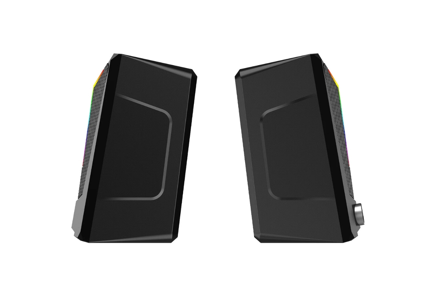 Lecoo DS104 Kablolu USB + 3.5mm Jack 6W RGB Aydınlatmalı Masaüstü Hoparlör Siyah