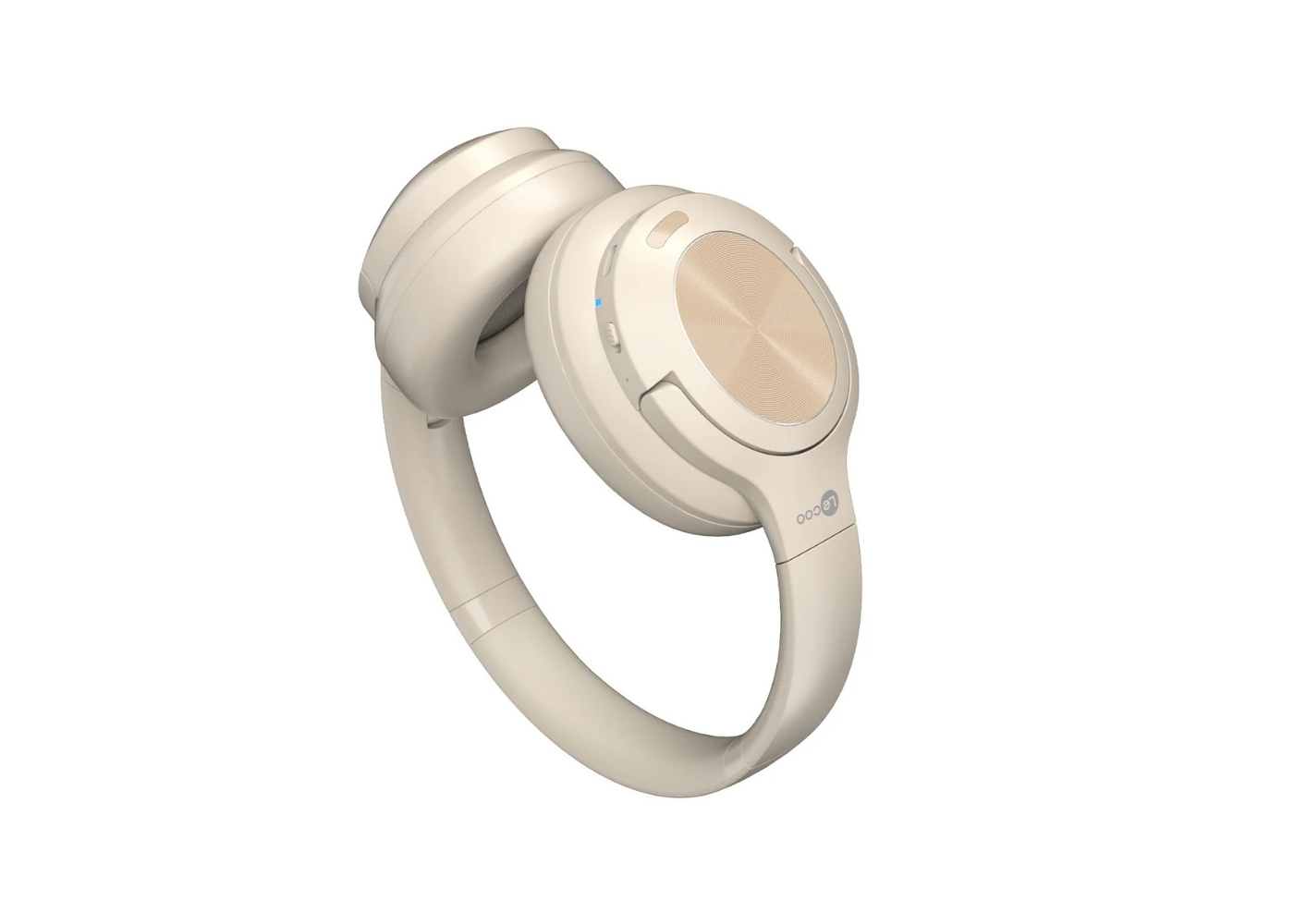 Lecoo ES208 Bluetooth 5.3 Kablosuz Mikrofonlu Kulak Üstü Kulaklık Krem