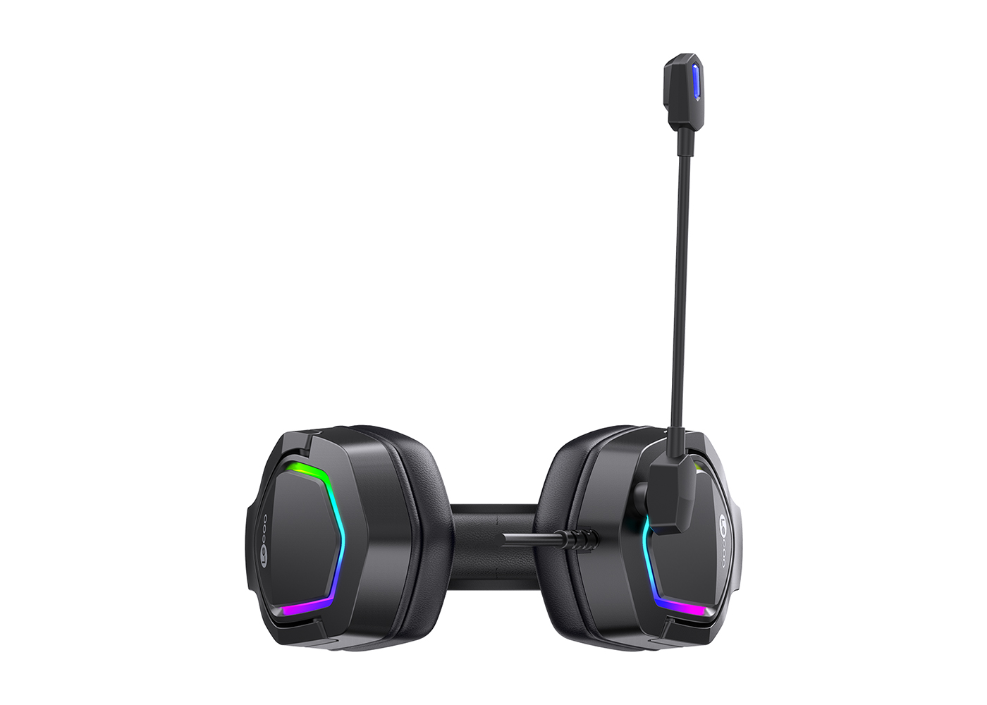 Lecoo HT403 USB Kulak Üstü RGB LED Aydınlatmalı Siyah Kablolu Gaming Kulaklık