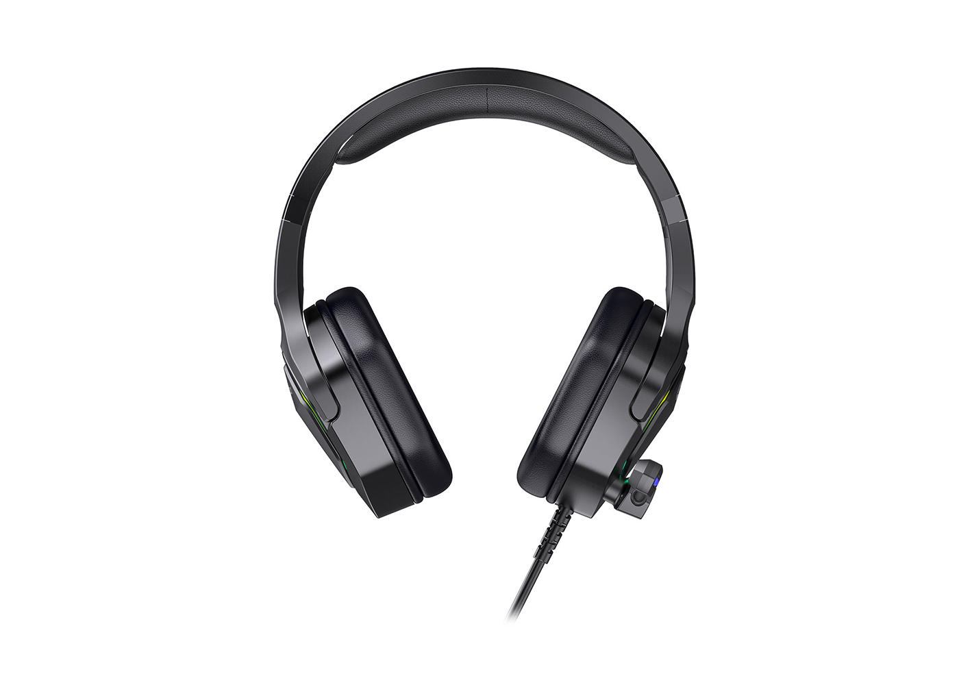 Lecoo HT403 USB Kulak Üstü RGB LED Aydınlatmalı Siyah Kablolu Gaming Kulaklık
