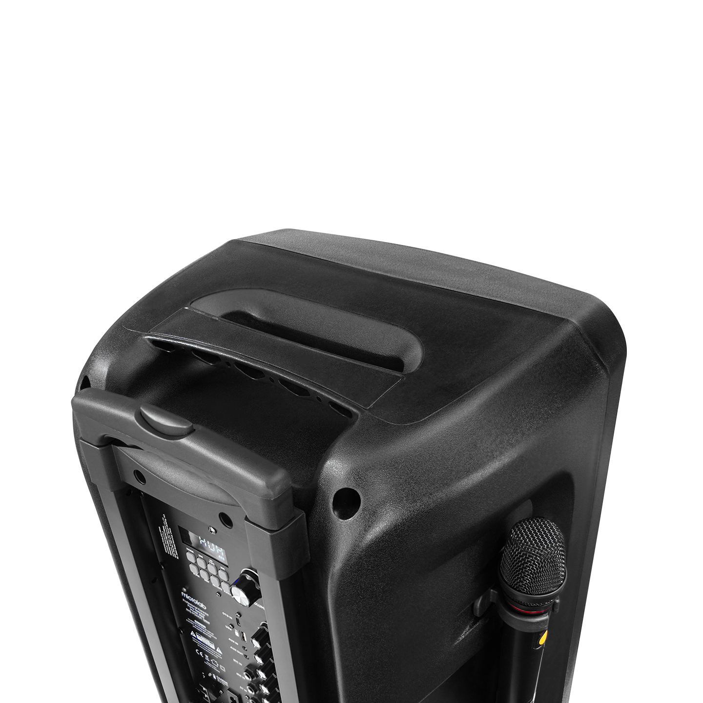Microlab M63 120W 2 Adet UHF Mikrofonlu OTG USB+TWS+AUX+Bluetooth Destekli Siyah Profesyonel Ses Sistemi