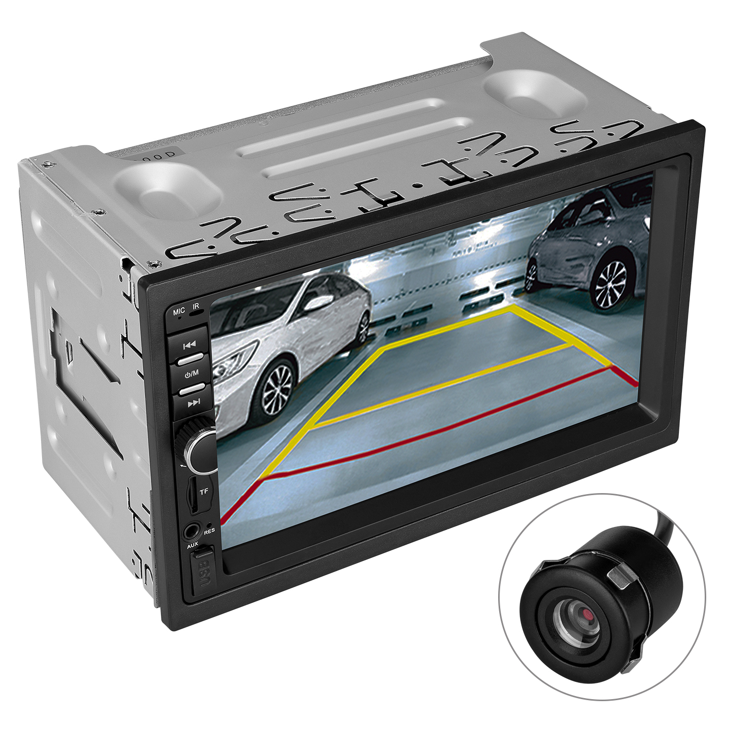 Mikado MC-X200D 7 TFT Usb-SD-Bluetooth Geri Vites Kameralı Double DIN 4*50W Multimedia Ekran Oto Teyp