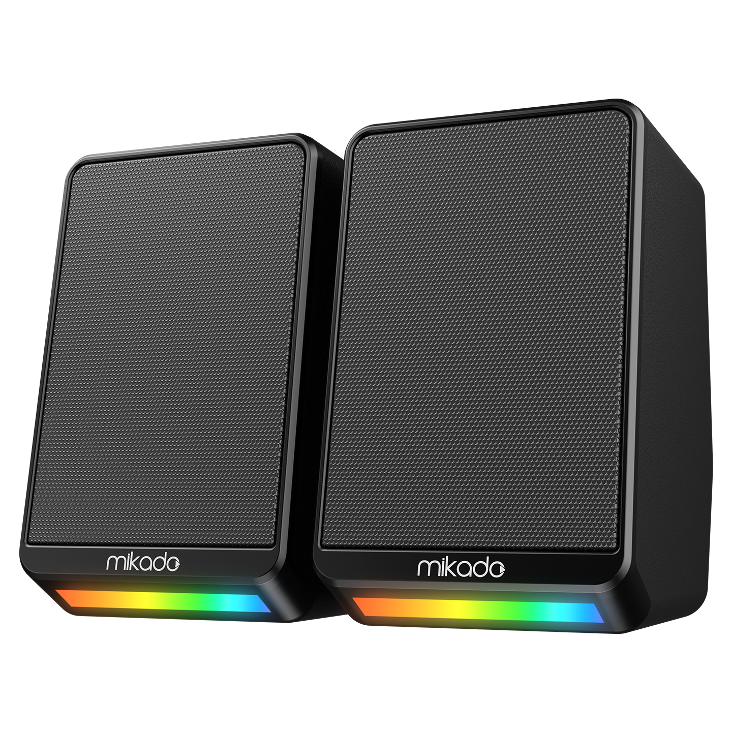 Mikado MD-178 2.0 3W*2 Siyah RGB Aydınlatmalı USB + 3.5mm USB 5V Speaker Hoparlör