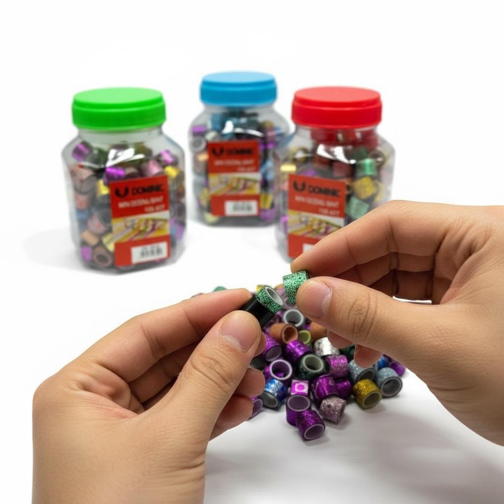 Mini Karışık Desenli Simli Bant 108 Adet