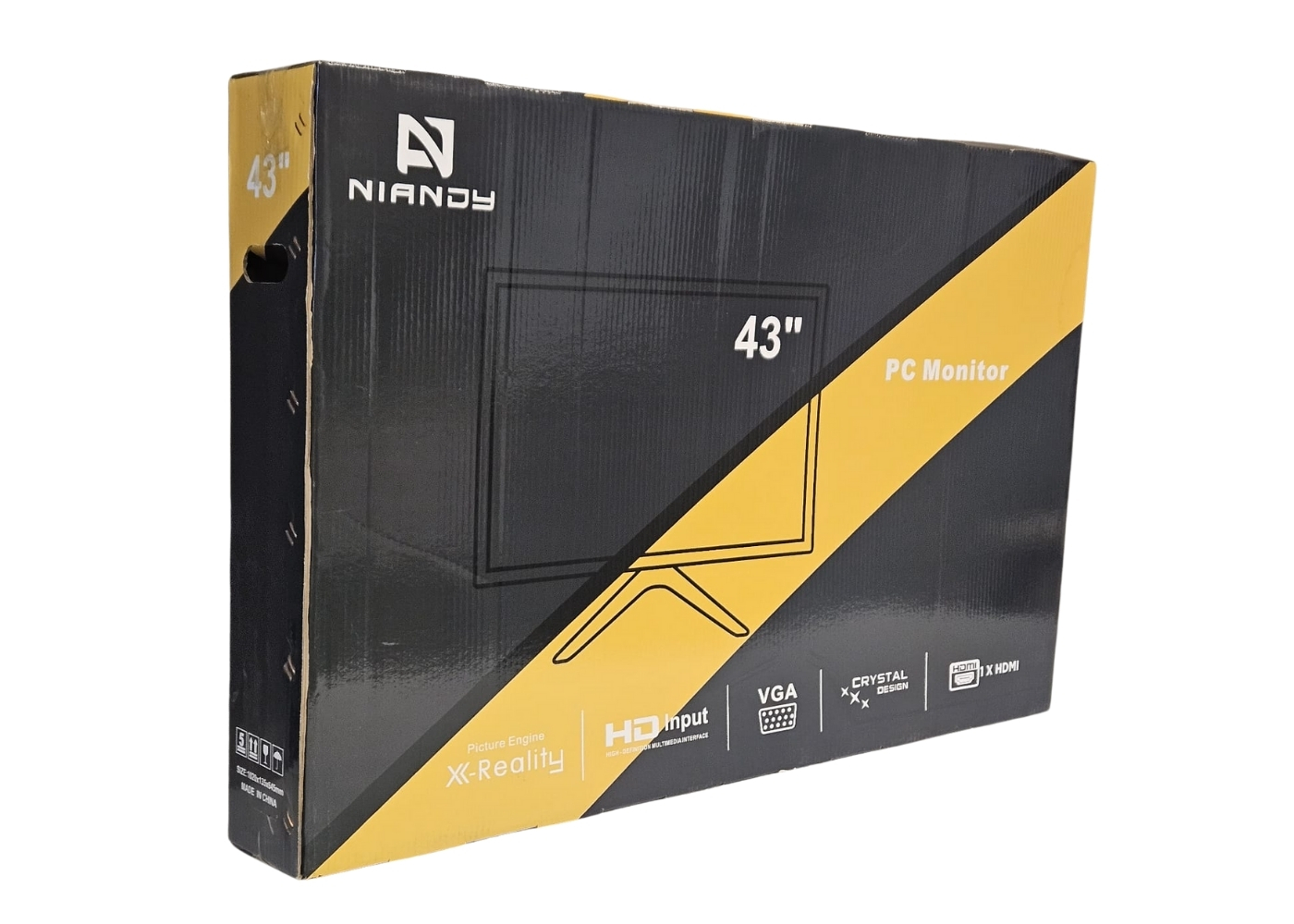 Niandy 43 İnç HD Vga/hdmi Girişli Hoparlörlü Siyah Ekran Monitör