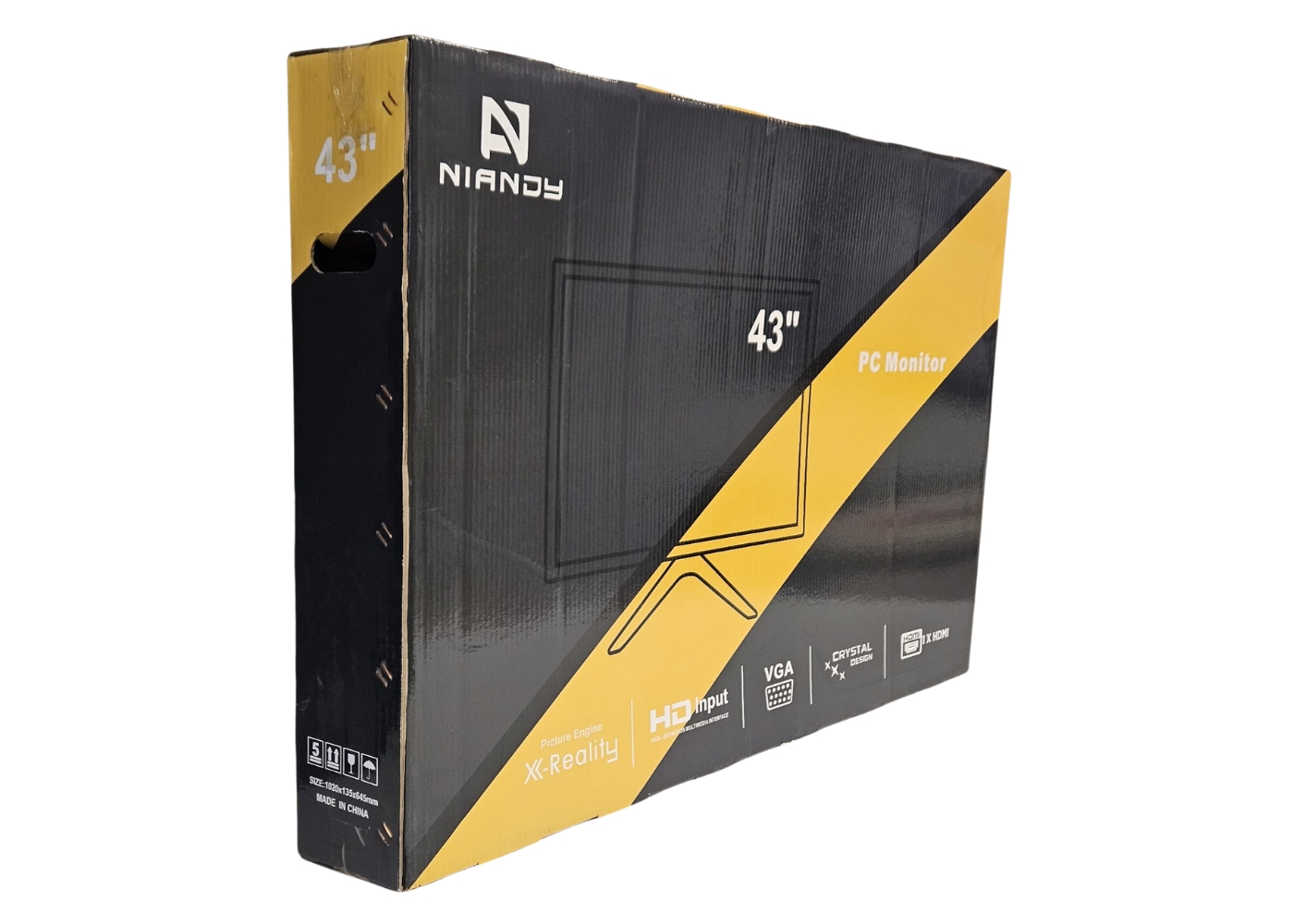 Niandy 43 İnç HD Vga/hdmi Girişli Hoparlörlü Siyah Ekran Monitör
