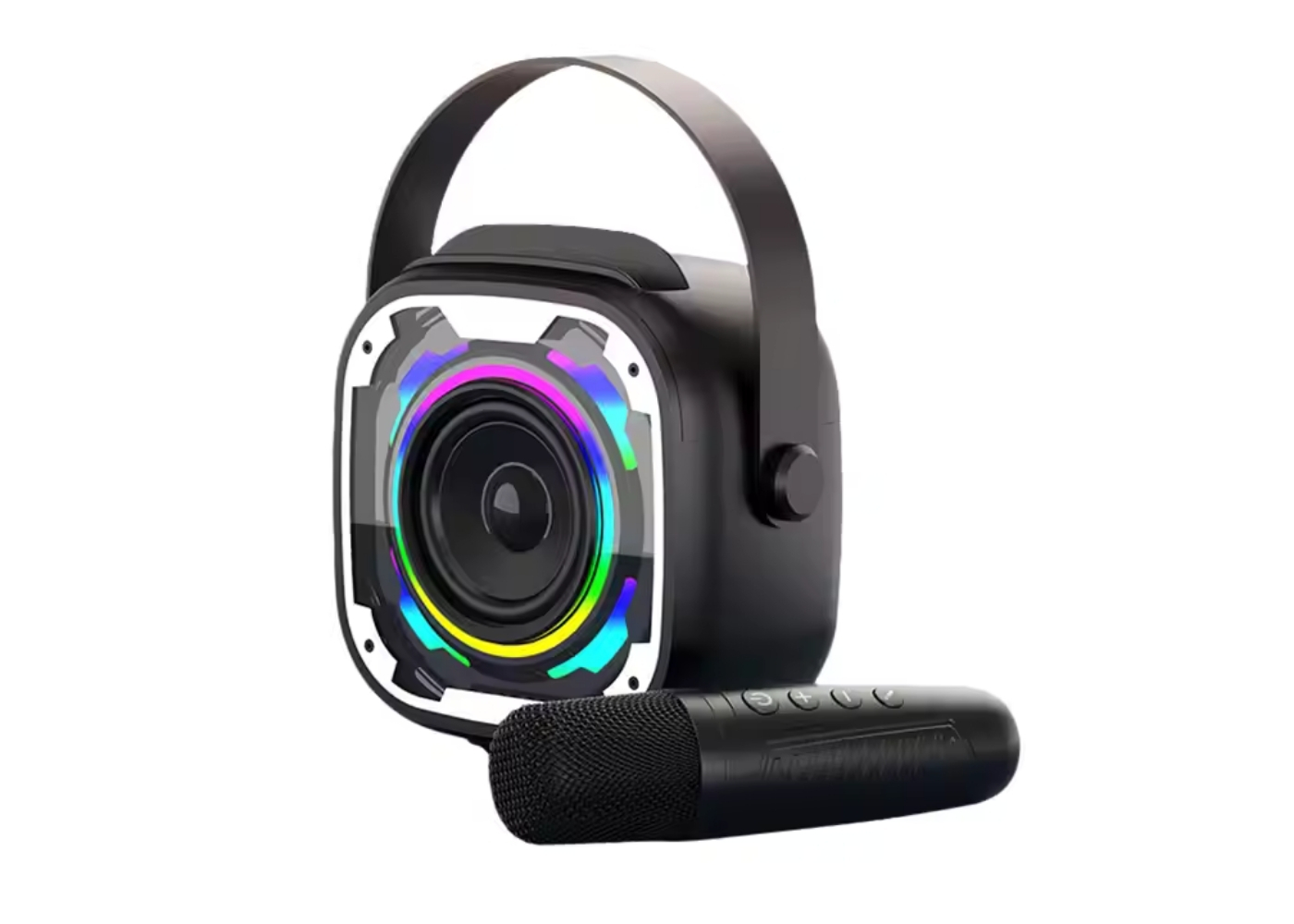 Platoon PL-4622 BT+TF+USB+AUX Type-C Girişli Telefon Standlı Tek Mikrofonlu Işıklı Bluetooth Speaker (V11)